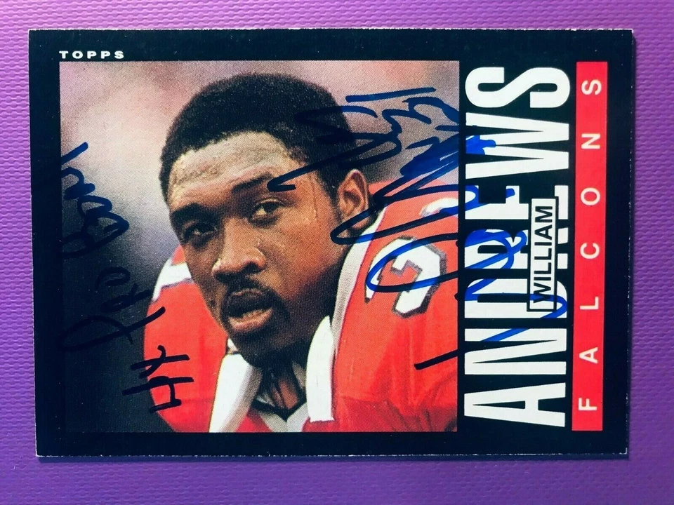 SIGNED FALCONS (3 SIGS) 1979 TEAM LEADERS FOOTBALL CARD - Image 1 of 3