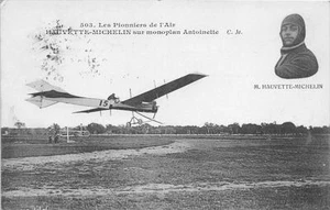 CPA AVIATION HAUVETTE MICHELIN SUR MONOPLAN ANTOINETTE - Picture 1 of 1