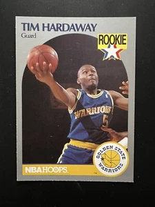 1990 NBA Hoops Tim Hardaway Golden State Warriors #113 RC - Picture 1 of 2