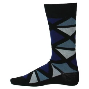 Alfani Mens AlfaTech Blue Black Seamless Moisture Wicking Long Socks Sz 10-13 - Picture 1 of 2