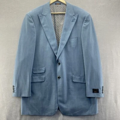 Abrigo Deportivo Hombre APOLLO KING Inglés 100% Lana Super 150's Azul Cielo 46L Leer Foto 1 de 4