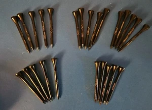 Trump National Golf Club Doral Lot of 25 Golf Tees New Black With Gold Writing - Picture 1 of 3