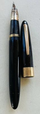 Pluma Estilográfica Vintage 1250 Shaffers 14k Punto Blanco Foto 1 de 3