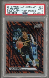 2019 Panini National Convention VIP - Ja Morant Gold Party Tiger Stripes PSA 9 - Bild 1 von 2