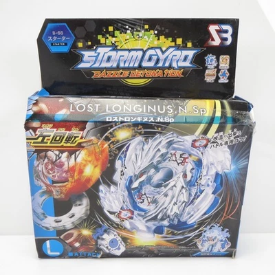 SB Storm Gyro Beyblade Knock Off Burst B-66 Starter Lost Longinus N.Sp Left Spin - Image 1 of 4