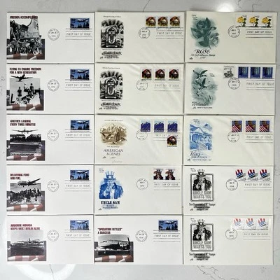 15 First Day of Issue Postal Covers Historic FDC 1996-98 Culture Lot #31 - Image 1 of 4
