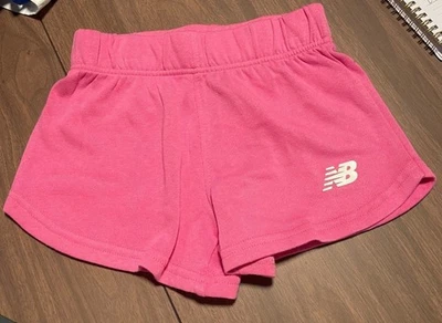 New Balance Girls Pink Athletic Shorts Size S 6X Elastic Waist Lightweight - Image 1 of 4