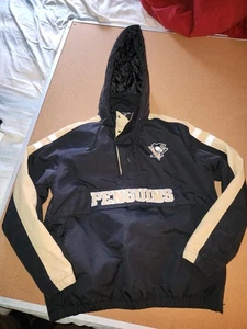 PITTSBURGH PENGUINS LANGARM GEFÜTTERTE 1/4 REISSVERSCHLUSS JACKE PULLOVER Erwachsene MEDIUM - Bild 1 von 24