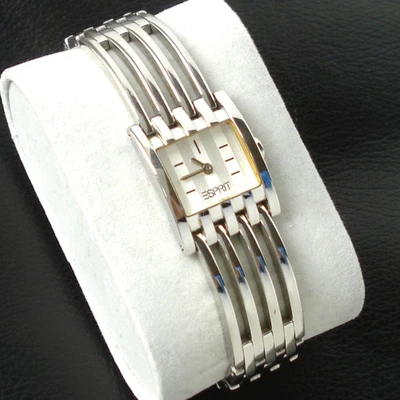 ESPRIT 5118 Quartz Damenuhr Edelstahl tadellos Damen Armbanduhr neue Batterie - Bild 1 von 4