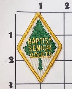 Baptist Senior Adults Patch 2.5" Embroidered Sew On Uniform Upcycle - Picture 1 of 1