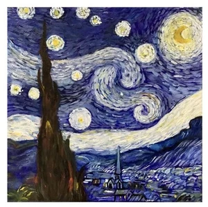 My Original Painting Acrylic On Canvas My Version Of Starry Night By Kenna - Imagen 1 de 3