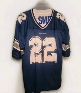 90's Vintage Starter NFL Dallas Cowboys 22 Emmitt Smith Reversible Jersey Sz XL - Picture 1 of 13