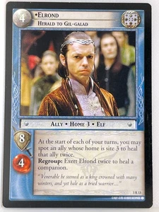 LORD OF THE RINGS TCG REALMS OF THE ELF LORDS RARE 3R13 ELROND lp - Picture 1 of 1
