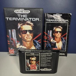 The Terminator (Sega Genesis, 1991) CIB komplett in Box mit Handbuch - Bild 1 von 11