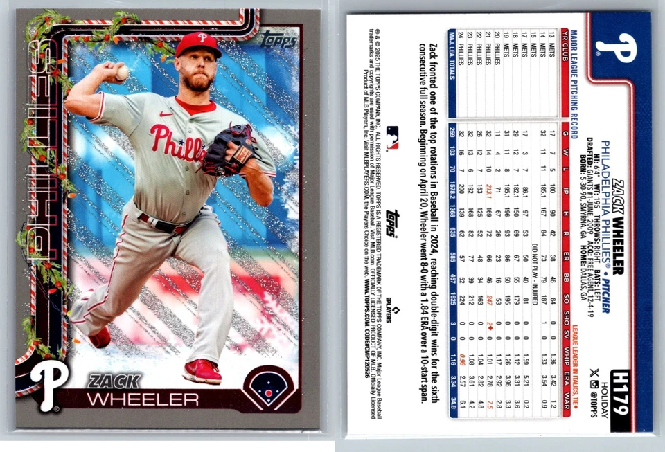 2025 Topps Holiday GLITTER BLUE METALLIC LIGHTS Parallels #H1-H200 You Pick! - Image 1 of 1
