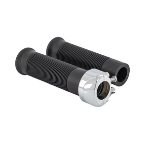 Manoplas Vintage De 25Mm Con Tiracables Para Moto Custom Y Cafè Racer - Imagen 1 de 2