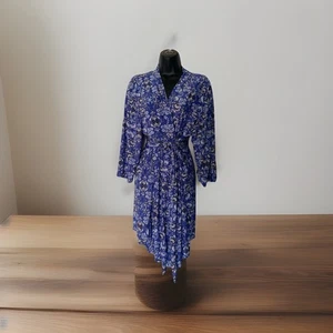 Laura Ashley XL blau Blumen Morgenmantel Bx12 - Bild 1 von 7