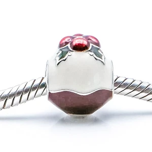 PANDORA Christmas Pudding Sterling Silber Charm - Bild 1 von 6
