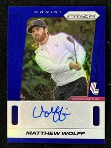 Matthew Wolff Panini Prizm LIV 2025 Golf Blue Prizm Auto/99 Rangegoats - Imagen 1 de 2