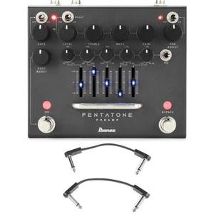 Ibanez Pentatone Preamp and Equalizer Pedal with EBS Patch Cables - Picture 1 of 1