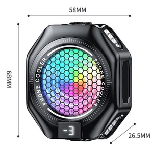 Refroidisseur Téléphone Haute Efficacité avec Lumières RGB et Réglages Rég - Photo 1 sur 14