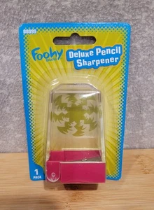 2004 Y2K Sanford Foohy Deluxe Hinged Pencil Sharpener Hot Pink Sealed & Pencil - Picture 1 of 10