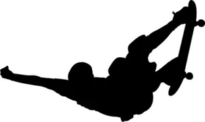 Calcomanía de arte de pared para habitación de niños skater monopatín decoración - Imagen 1 de 1