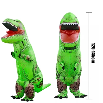Child Inflatable T-Rex Costume Blow Up Dinosaur Halloween Party Cosplay Suit - image 1 of 4