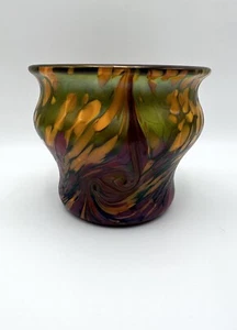 Vase Glas Signiert Simon/Angerer Irisierend Glaskunst Schott Zwiesel Arte Nova - Bild 1 von 12
