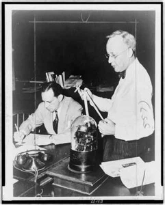 Red Smith reading Ticker Tape,Sports Department,Herald Tribune,Colleague,c1955 - Picture 1 of 1