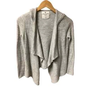 Abercrombie Kids Open Front Draped Cardigan with Hood Size 9/10  - Picture 1 of 4