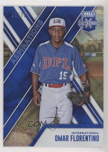 2017 Panini Elite Extra Edition Aspirations Blue /75 Omar Florentino #157