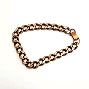 Vintage Copper Bracelet, Curb Link, 8", 29.2 g. (B2) - Picture 1 of 6