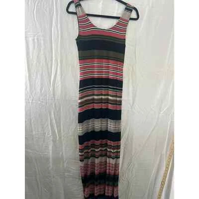 Vestido feminino Spense maxi multicolorido regata sem mangas gola redonda tamanho P/P - Imagem 1 de 4