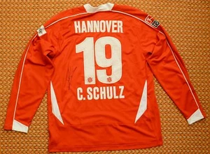 2008 - 2009 Hannover 96, Home Under Armour Shirt Adult, #19 Schulz, Player Issue - Picture 1 of 5