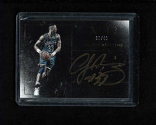Alonzo Mourning 2015-16 Noir COLOR Auto #/49 w/ GOLD INK! Rare Charlotte Hornets