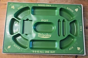 Vintage Tripoley Game Tray Rummy Hearts Poker Tray Cadeco Special Edition 300 - Picture 1 of 8