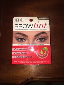 New Ardell Brow Tint Medium Brown 12 applications Damaged Box Unused Great Deal - Picture 1 of 9