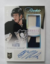 2013-14 Panini Rookie Anthology Olli Maatta Auto Jersey /25 #176