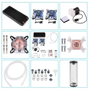 DIY 240Mm Water Cooling Kit, DIY 240Mm Cooler CPU/GPU Block Pump Reservoir with - Picture 1 of 10