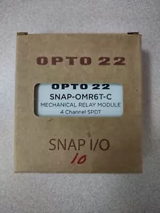 OPTO 22 SNAP-OMR6T-C MODULE, OUTPUT,POWER RELAY,4 CH,SPDT - Picture 1 of 2