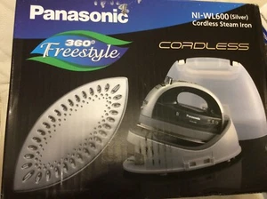 Panasonic Cordless Steam Iron 360 Freestyle NEW Portable Silver NI-WL600 1500W - Picture 1 of 3