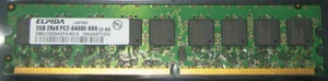 1x 2GB ELPIDA DDR2 RAM 800MHz PC2-6400E 240-pol. CL6 EBE21EE8ACFA-8G-E ECC - Picture 1 of 1