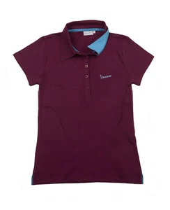 Vespa T-Shirt Damen Gr. S rot farblich abgesetzter Kragen - Bild 1 von 2