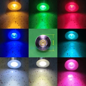 1W D34 UV Purple Cyan Blue Red Cold Warm White LED Lamp Spot Light Bulb E27 GU10 - Picture 1 of 19