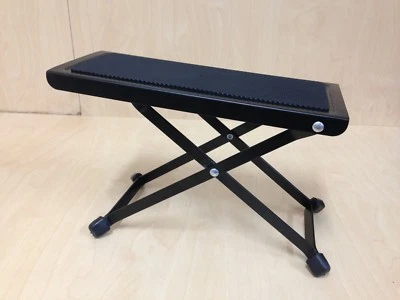 Reposapiés/reposapiés de guitarra Haze GS017 altura ajustable, estructura metálica, negro Foto 1 de 4