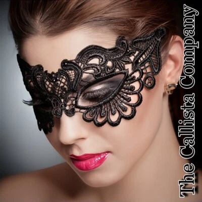 31K+ Vendido CALLISTA CO MÁSCARA SEXY RENDA BORDADA PRETA PARA MULHERES (OS) - Imagem 1 de 3