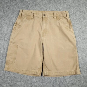 Carhartt Cargo Shorts Mens 36 B147 Khaki Classic Fit Utility Carpenter Rugged - Picture 1 of 16