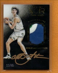 Christian Laettner 2015-16 Panini Noir BK Autographed Prime Color Auto /49 - Picture 1 of 2