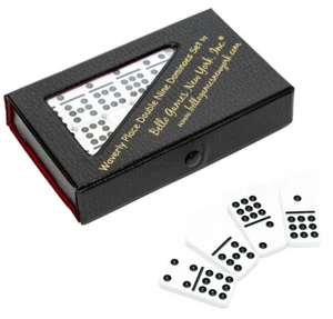 Set Domino Double Nine Professionali Taglia Jumbo in Custodia Vinile - Foto 1 di 2